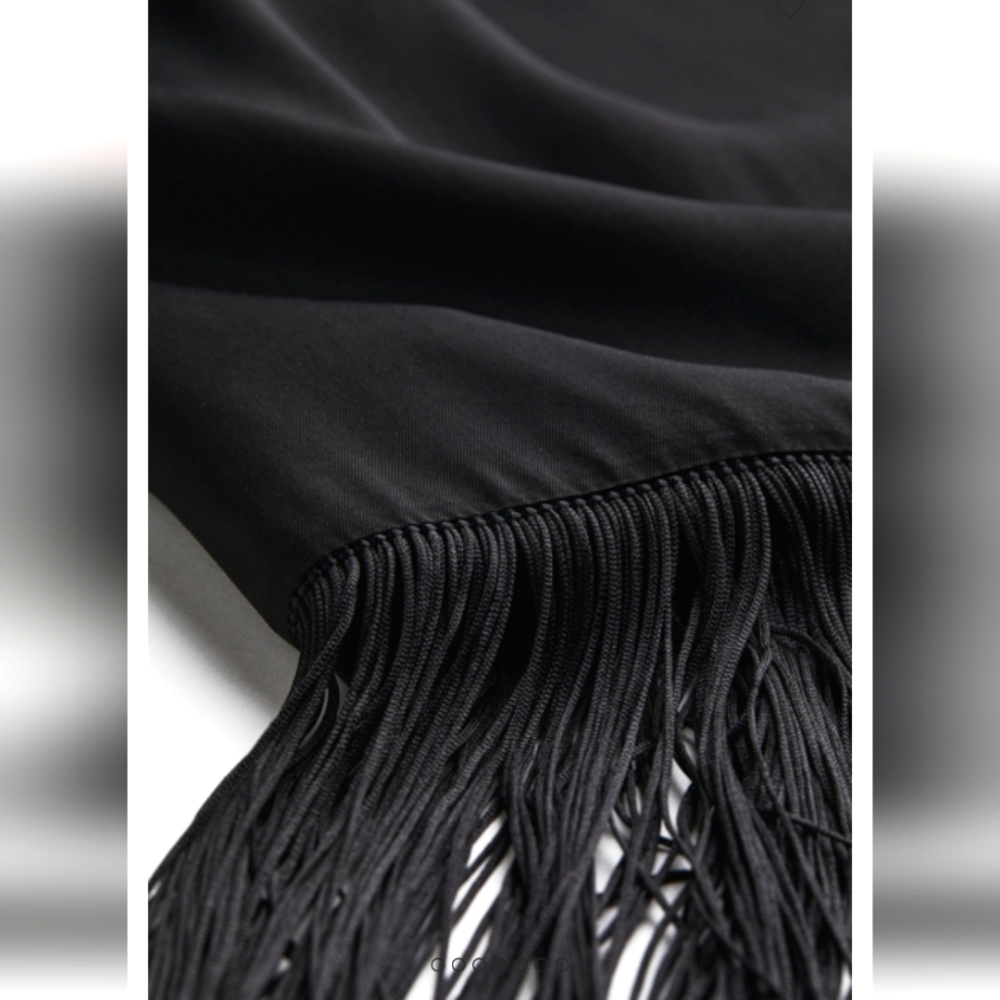 Fringe Calf Length Skirt - Picture 4 of 7